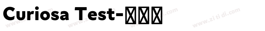Curiosa Test字体转换